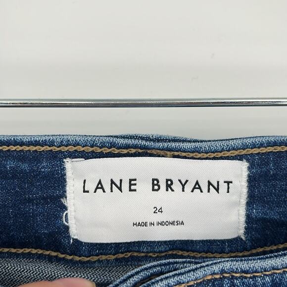 Lane Bryant High Rise Signature Fit Relaxed Boot Bootcut Jeans Dark Wash Plus 24 - Picture 8 of 13